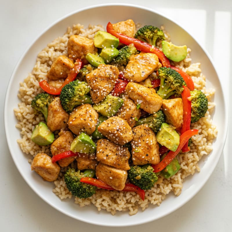Ginger-Sesame Chicken Stir-Fry