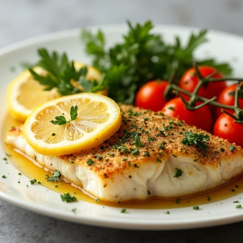 Lemon-Herb Crusted Pan Seared Tilapia
