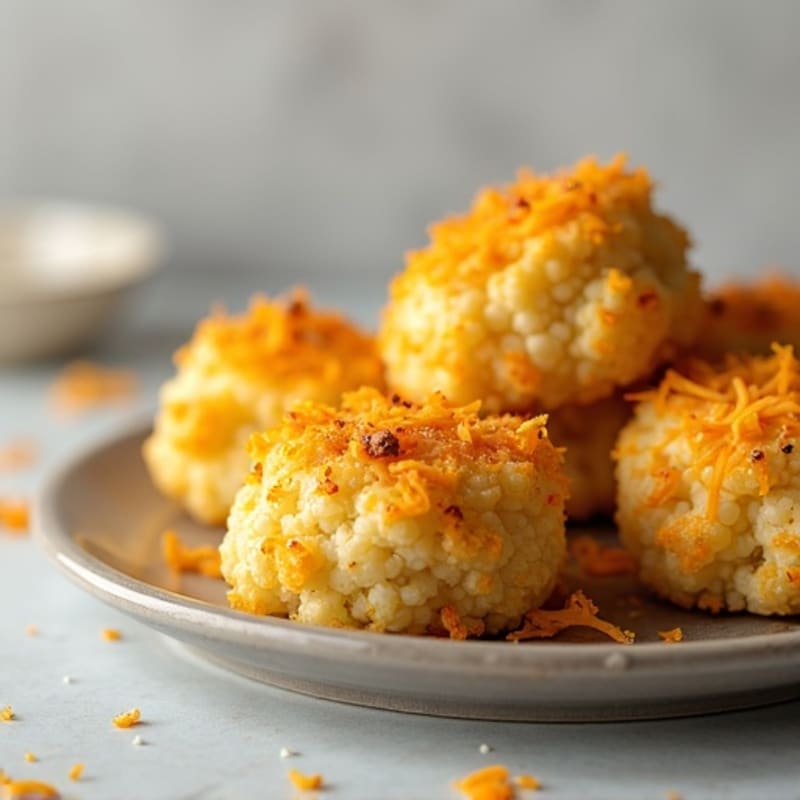 Crispy Baked Chicken & Cauliflower Cheesy Bites