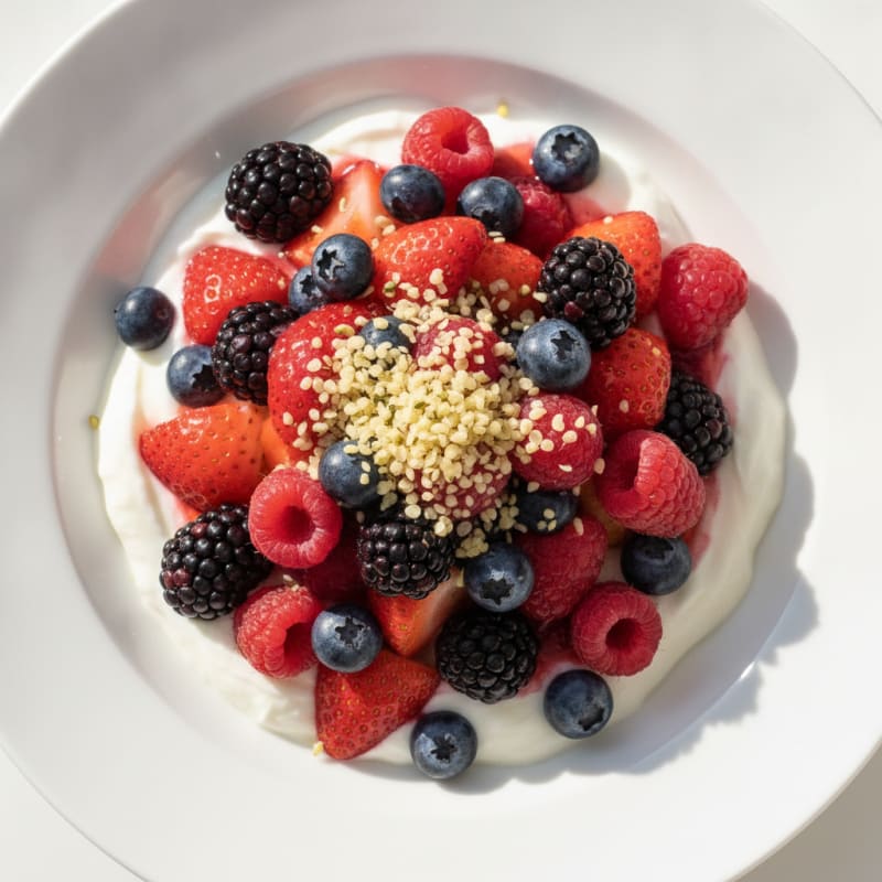 Creamy Greek Yogurt Protein Parfait with Mixed Berries