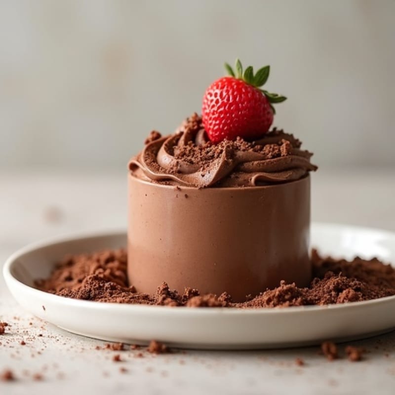 Silky Chocolate Protein Mousse with Greek Yogurt