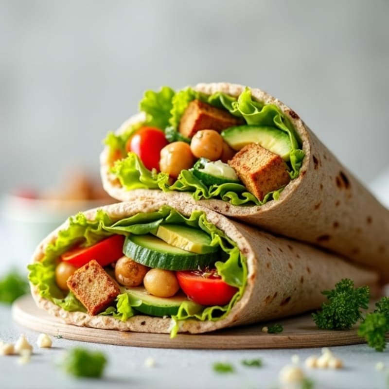 Fresh Crunchy Veggie Wrap