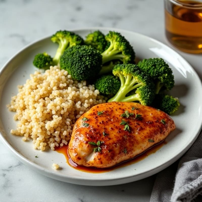 Tamari Glazed Chicken with Roasted Broccoli