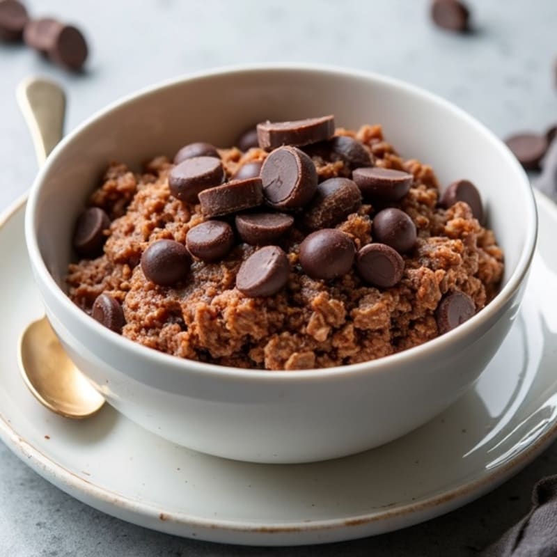 Fudgy Dark Chocolate Protein Baked Oats