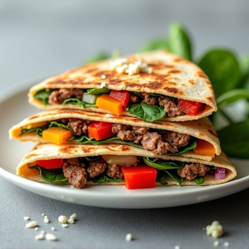 Lean Steak and Veggie Quesadillas