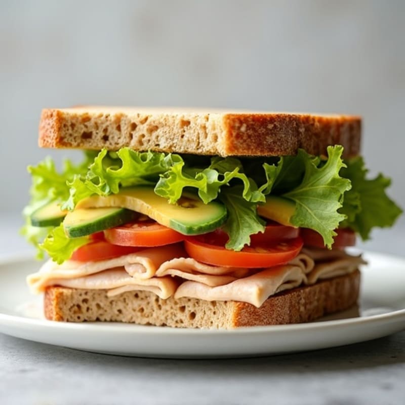 Stacked Turkey Club with Fresh Avocado