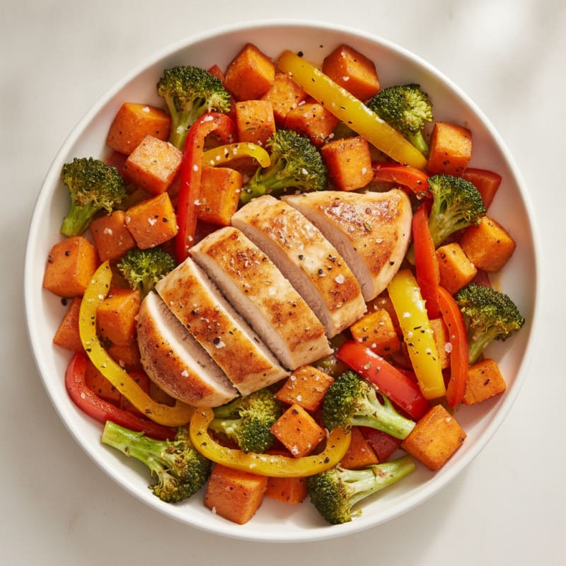 Chicken and Roasted Vegetable Medley