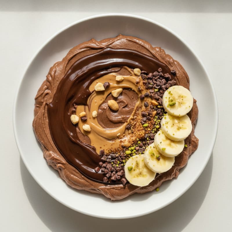Silky Chocolate Protein Pudding with Whey and Peanut Butter