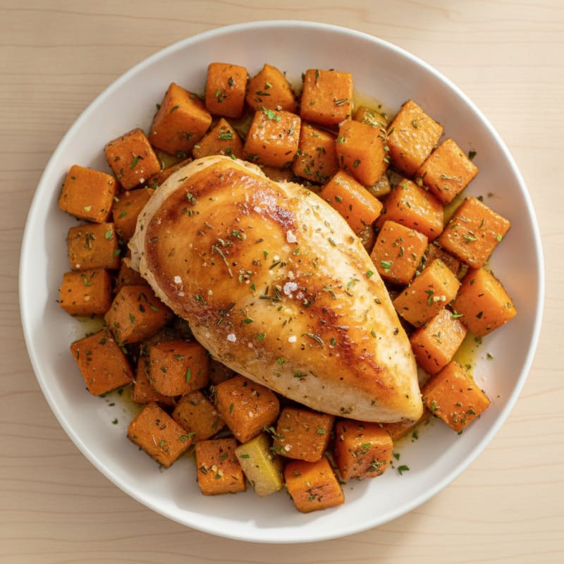 Savory Herb-Roasted Chicken with Root Vegetables