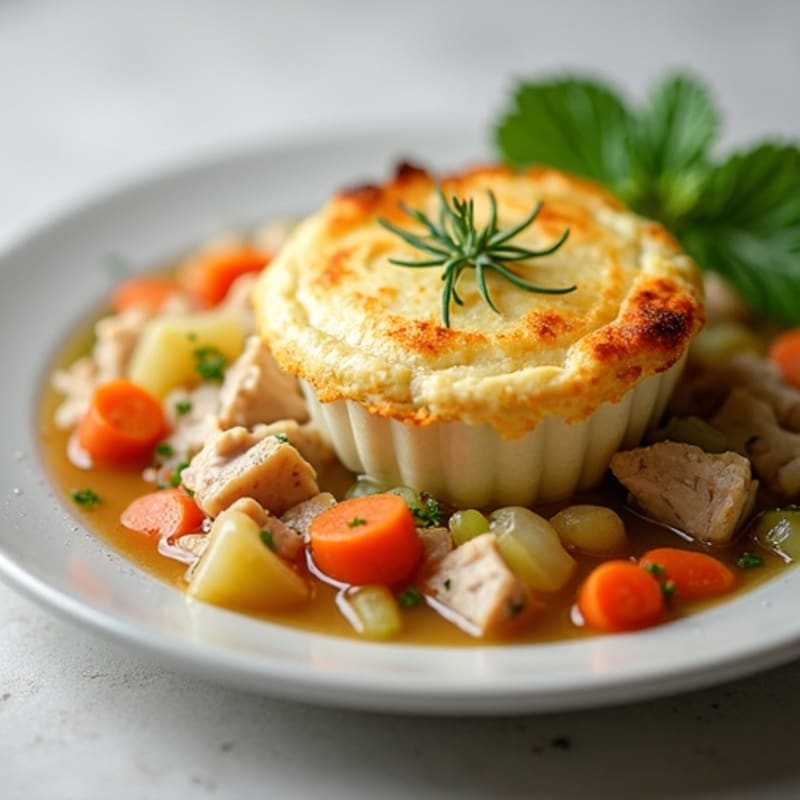Creamy Herb-Roasted Turkey Pot Pie