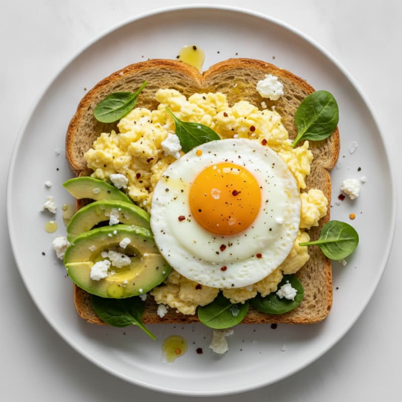 Savory Egg White Keto Toast