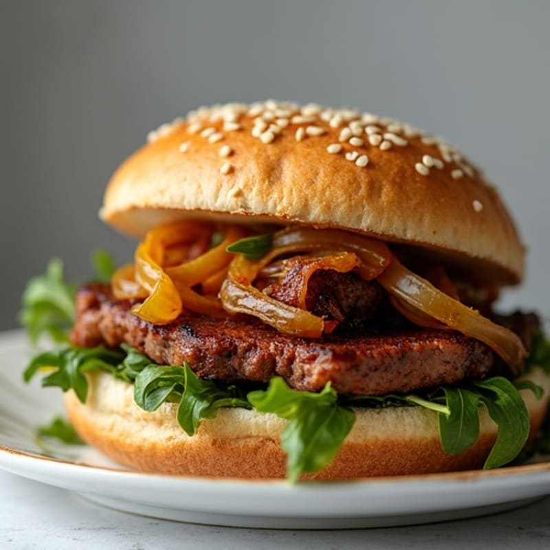 Lean Smoky Brisket Sandwich with Caramelized Onions
