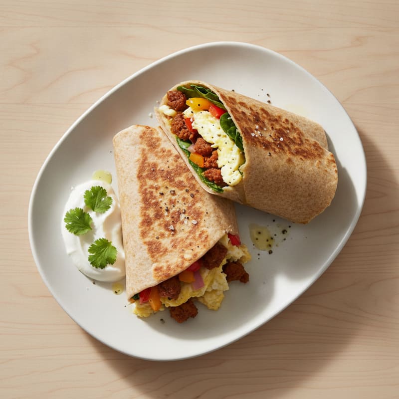 Hearty Breakfast Burrito with Chorizo