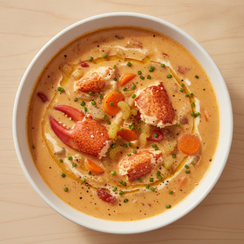 Rich Lobster Bisque with Sherry