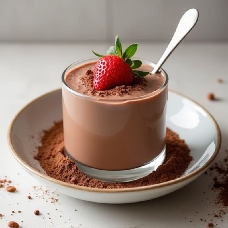 Silky Chocolate Protein Pudding with Greek Yogurt