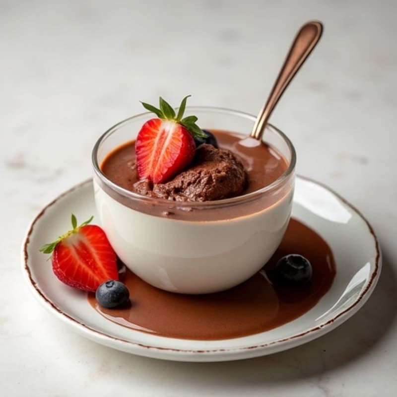 Silky Chocolate Protein Pudding with Greek Yogurt