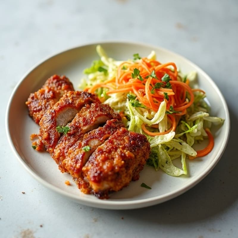 Crispy Slow-Cooked Pork with Zesty Slaw