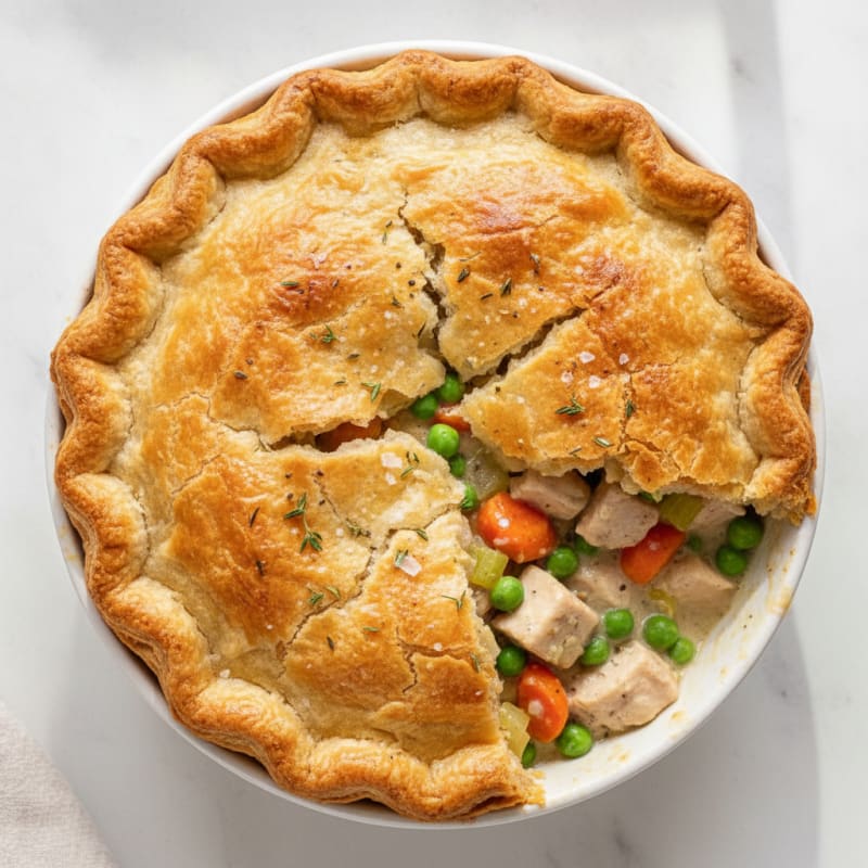 Homestyle Chicken Pot Pie with Buttery Crust