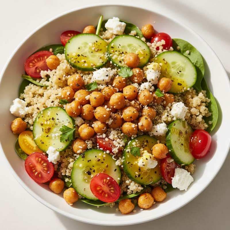 Mediterranean Chickpea and Quinoa Bowl