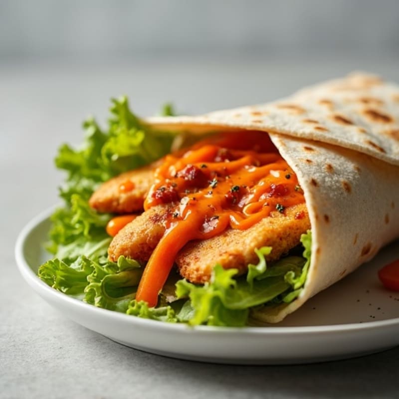 Crispy Buffalo Ranch Chicken Wrap