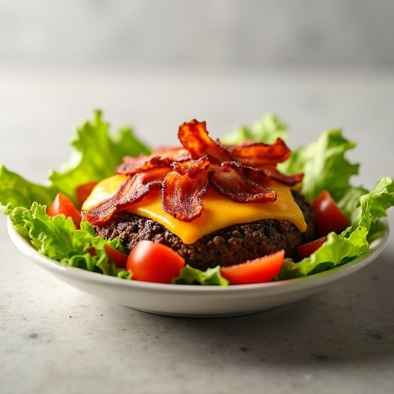 Lean Beef & Crispy Bacon Cheeseburger Bowl
