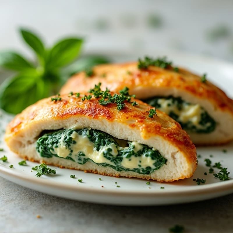 Creamy Spinach Artichoke Stuffed Chicken