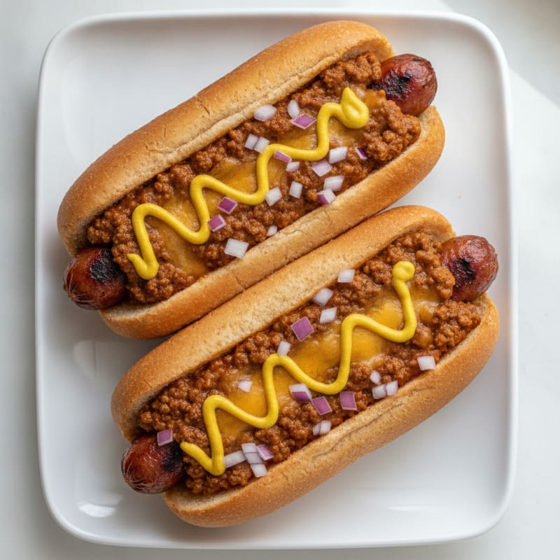 Classic Chili Cheese Hot Dogs