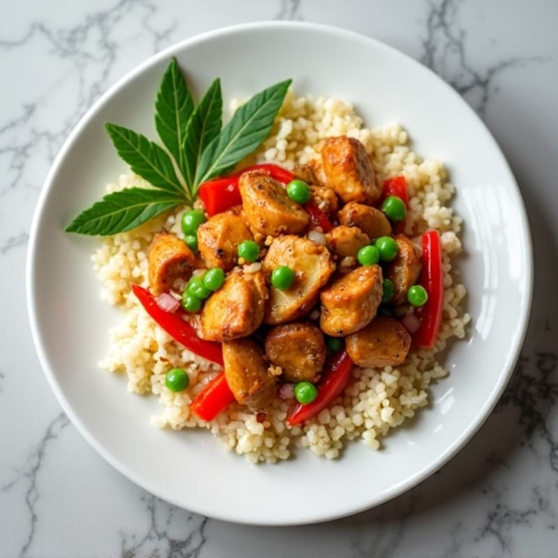 Cauliflower Rice Chicken Stir-Fry
