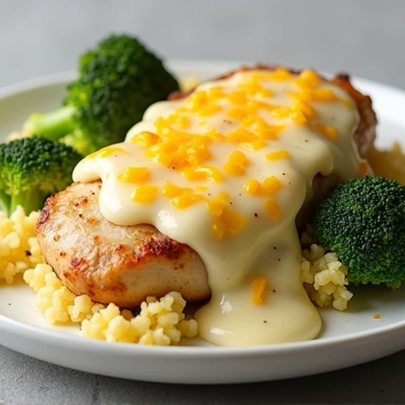Creamy Baked Chicken and Broccoli with Gooey Cheese