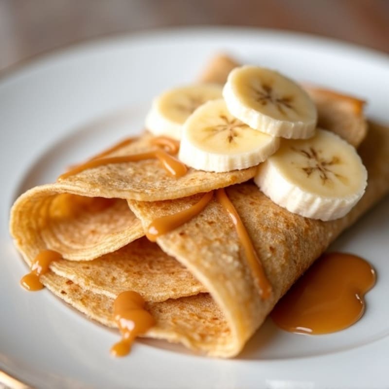 Protein-Rich Almond Butter Banana Crepes