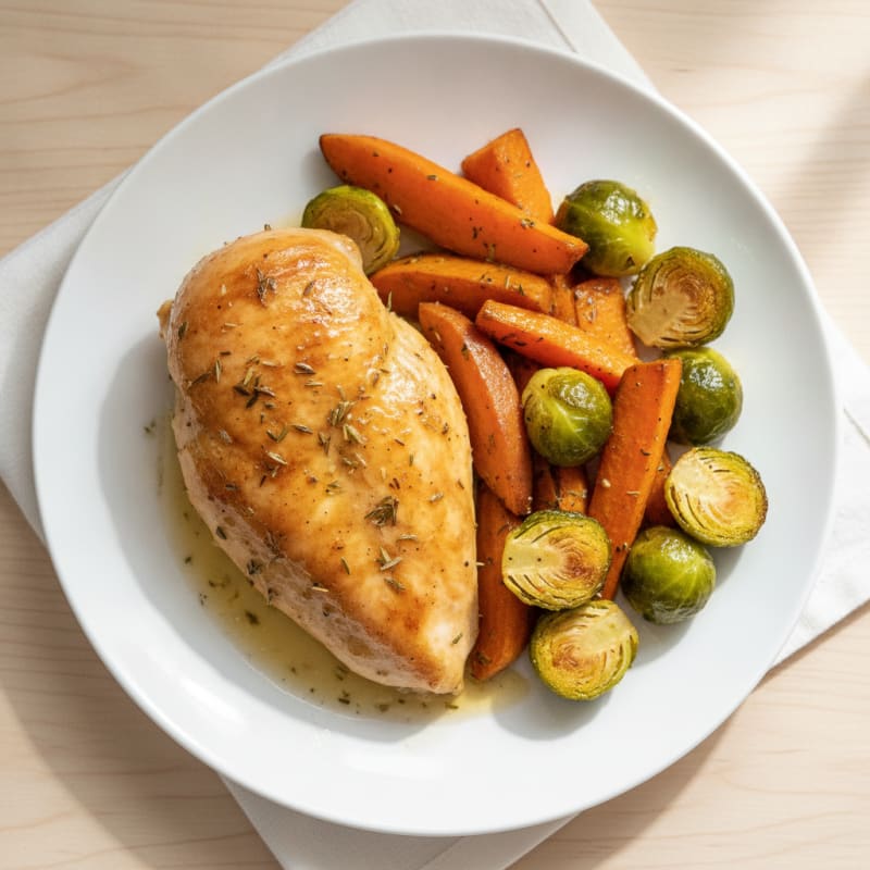 Lemon-Herb Roasted Chicken and Root Vegetables