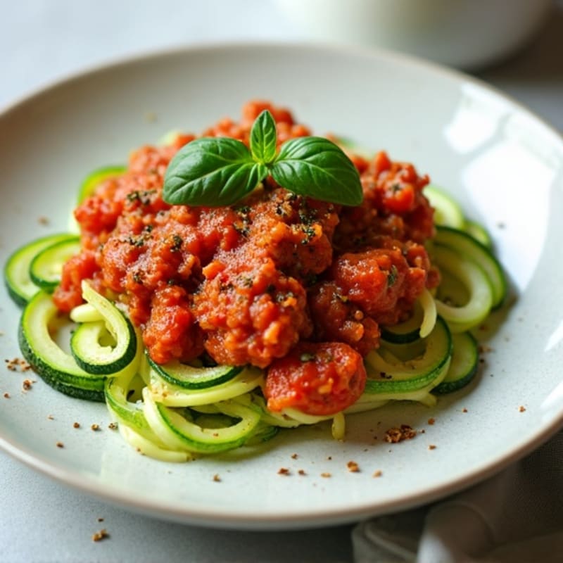 Protein-Packed Turkey Bolognese with Zucchini Noodles