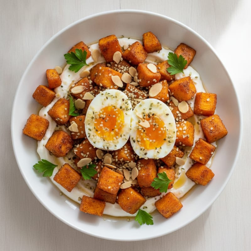 Sweet Potato and Egg Protein Bowl