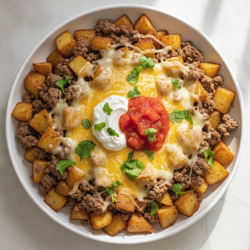 Mexican Beef and Potato Skillet