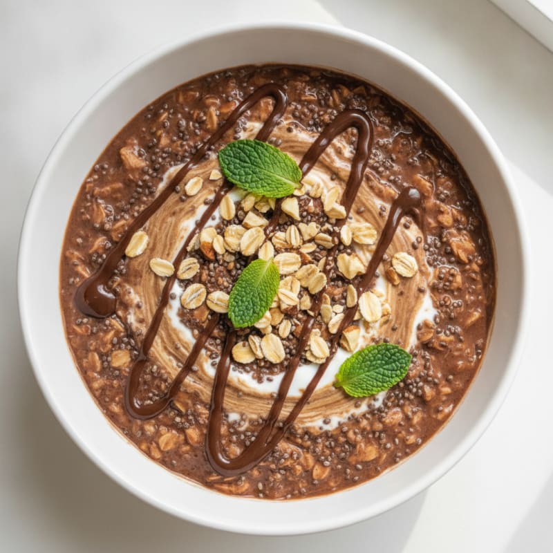 Chocolate Chia Overnight Oats