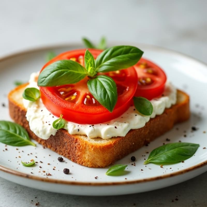 Creamy Cottage Cheese Toast on Sourdough