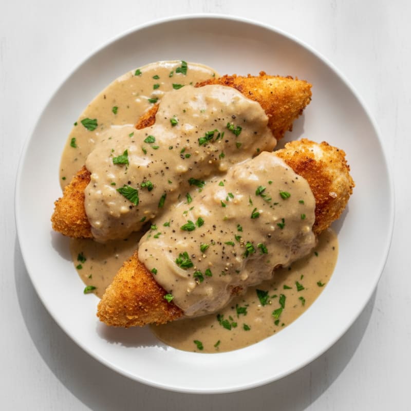 Buttermilk Fried Chicken with Creamy Gravy