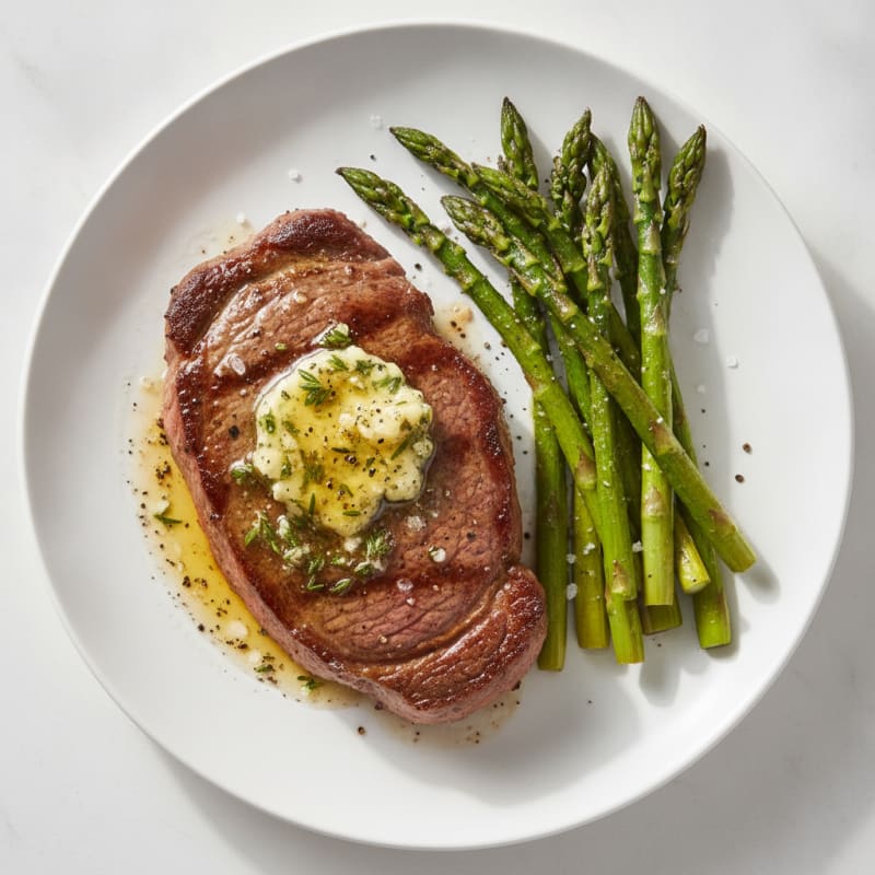 Pan-Seared Steak with Garlic Herb Butter