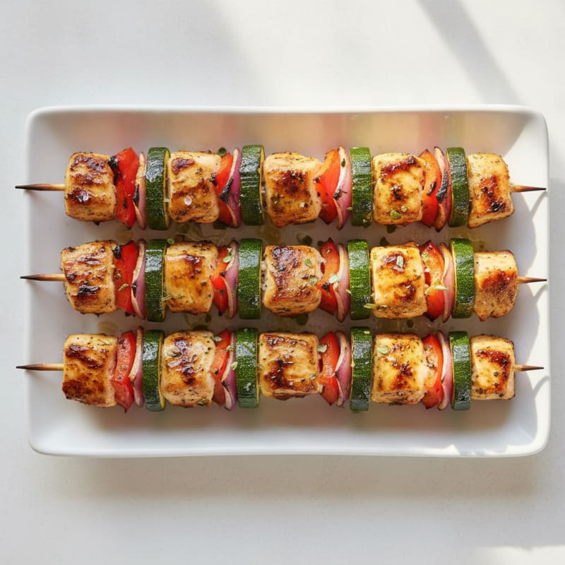 Chicken and Veggie Skewers