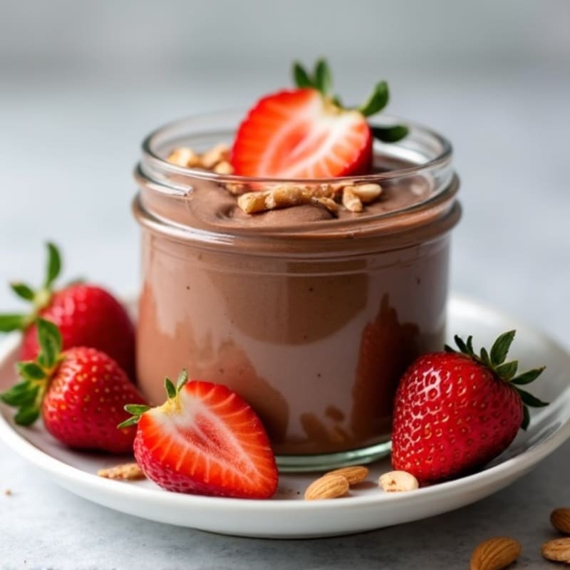 Silky Chocolate Protein Pudding with Greek Yogurt