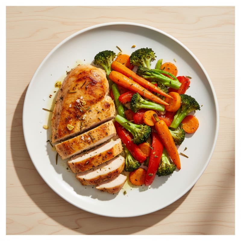 Garlic Herb Roasted Chicken with Vegetables