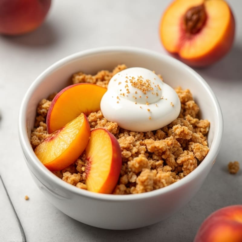 Fresh Peach Oat Crumble