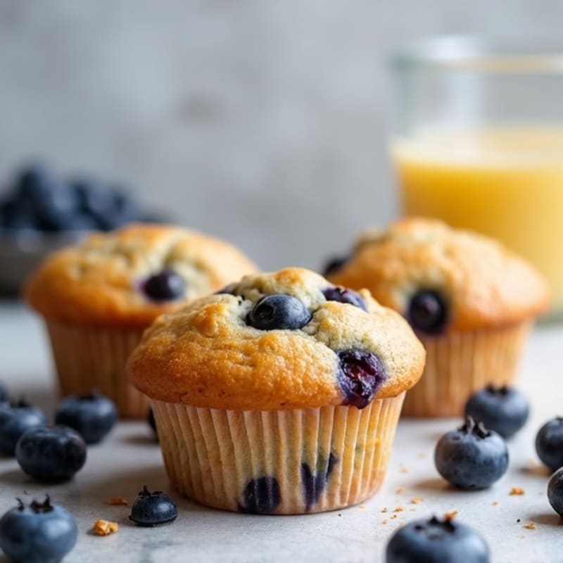 Fluffy Gluten-Free Dairy-Free Blueberry Muffins