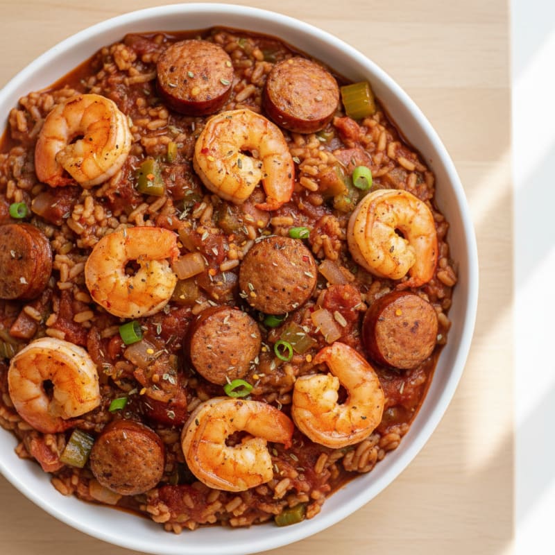 Creole Shrimp and Sausage Jambalaya