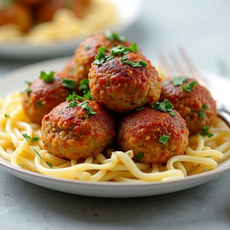 Baked Garlic Rosemary Turkey Meatballs