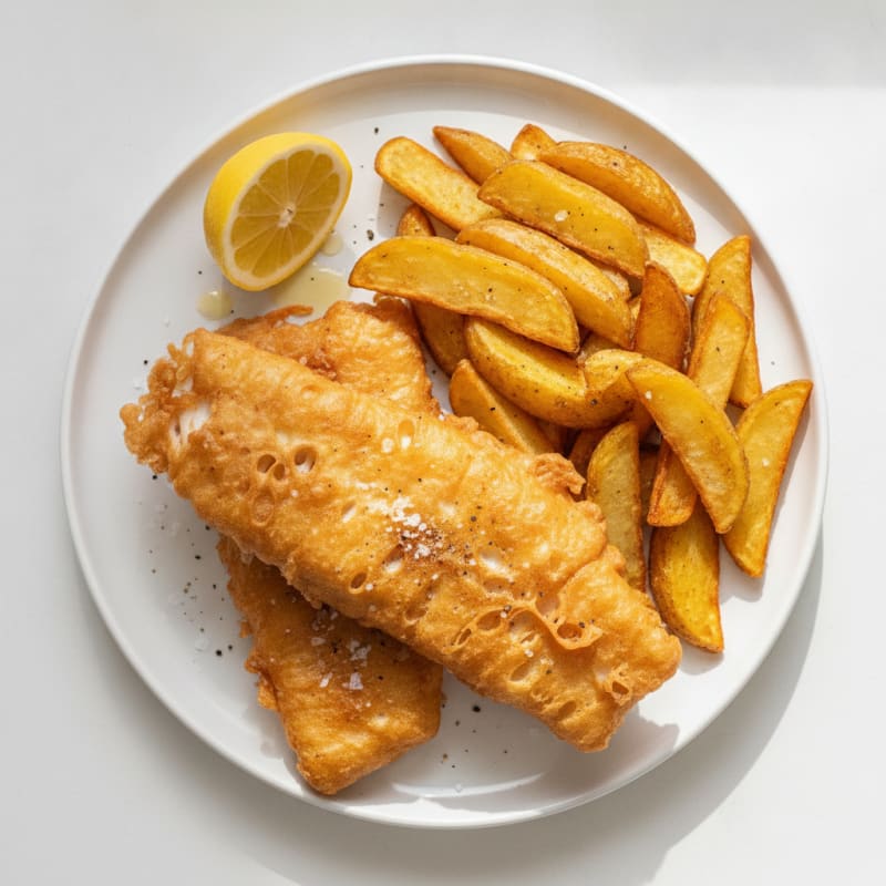 Classic Beer-Battered Fish and Chips