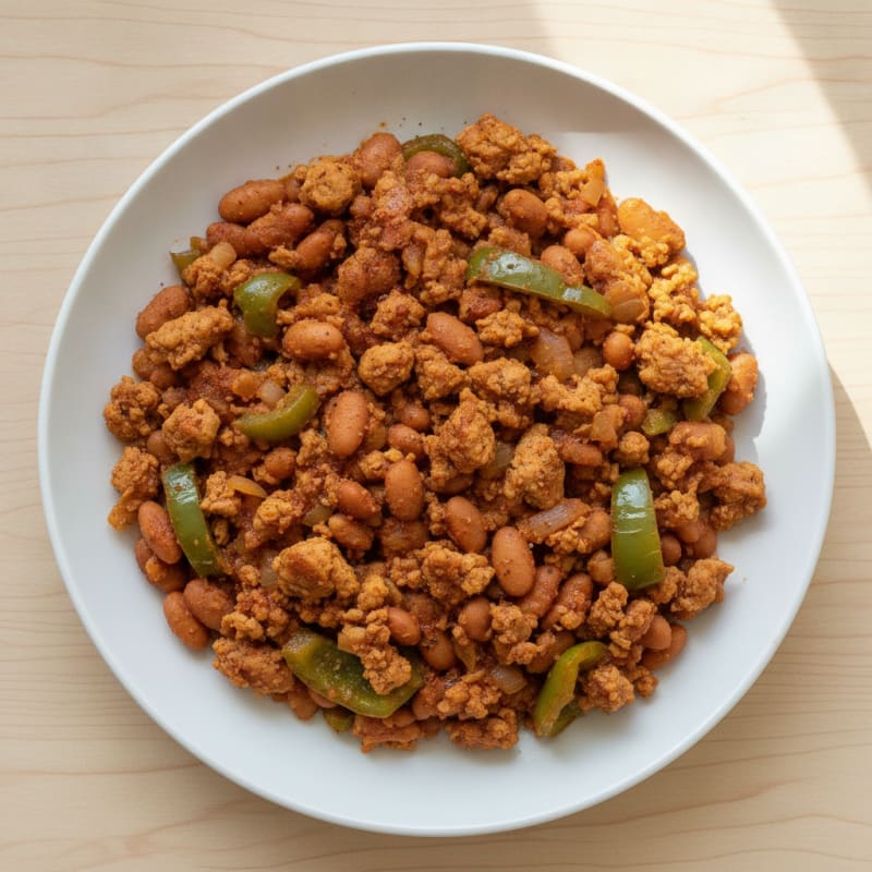 Hearty Ground Turkey Cowboy Bean Skillet