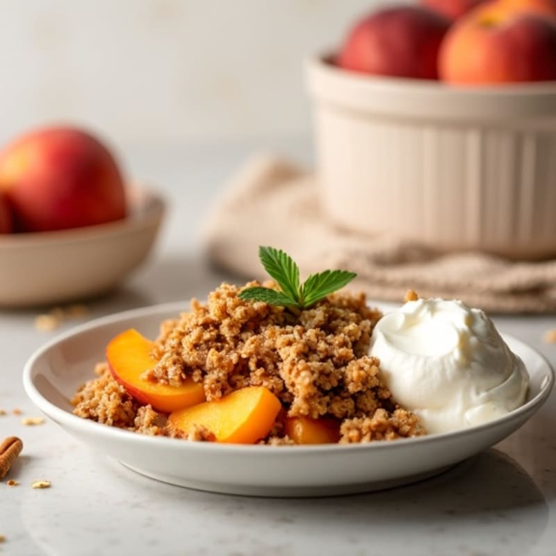 Almond-Oat Peach Crisp