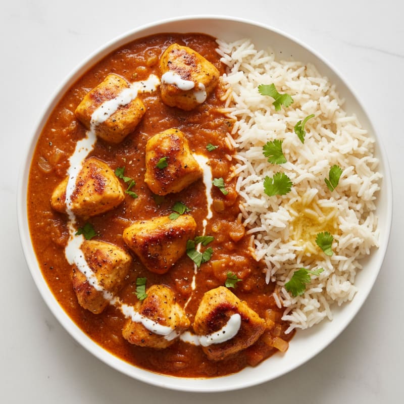 Spiced Butter Chicken with Basmati Rice