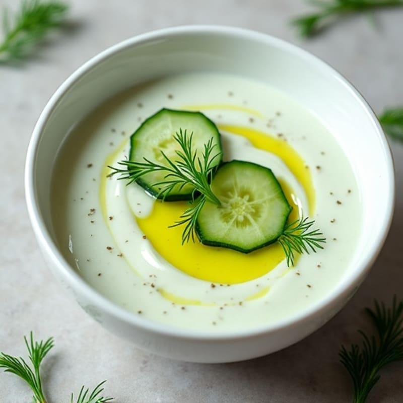 Creamy Chilled Cucumber Dill Soup